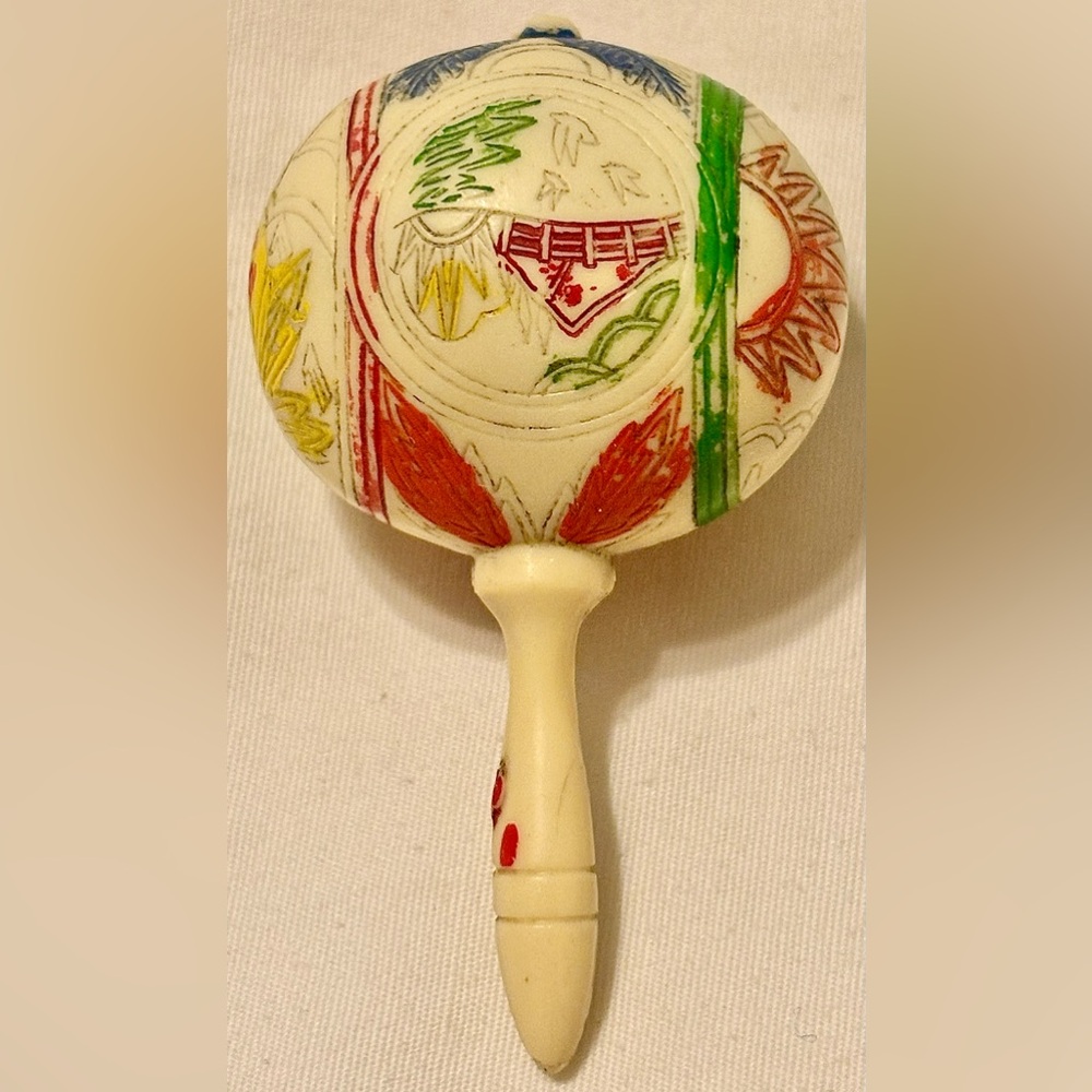 VINTAGE Celluloid Baby Rattle Toy…